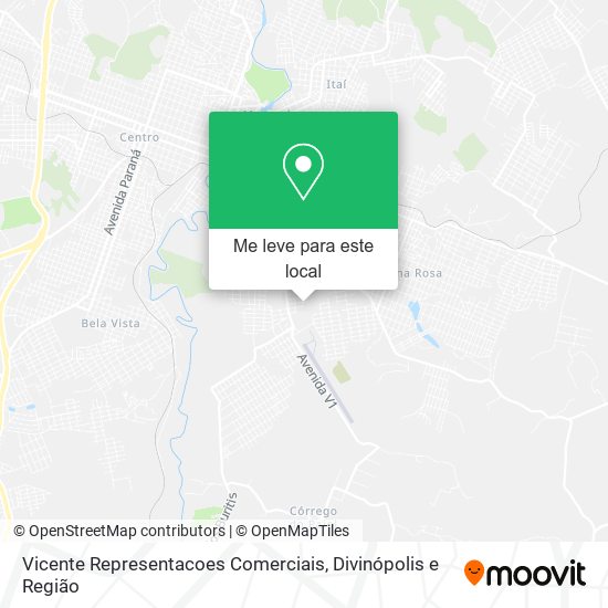 Vicente Representacoes Comerciais mapa