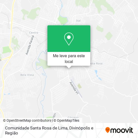 Comunidade Santa Rosa de Lima mapa