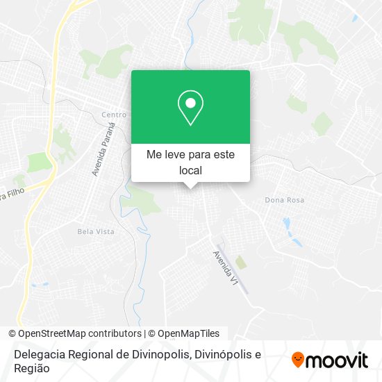 Delegacia Regional de Divinopolis mapa