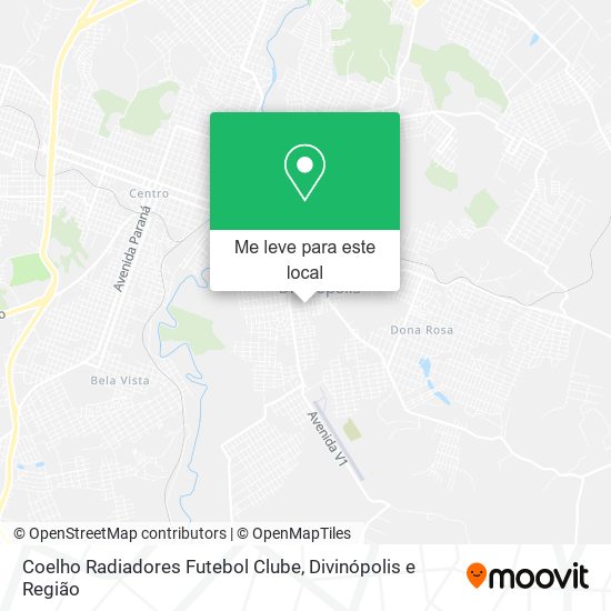 Coelho Radiadores Futebol Clube mapa