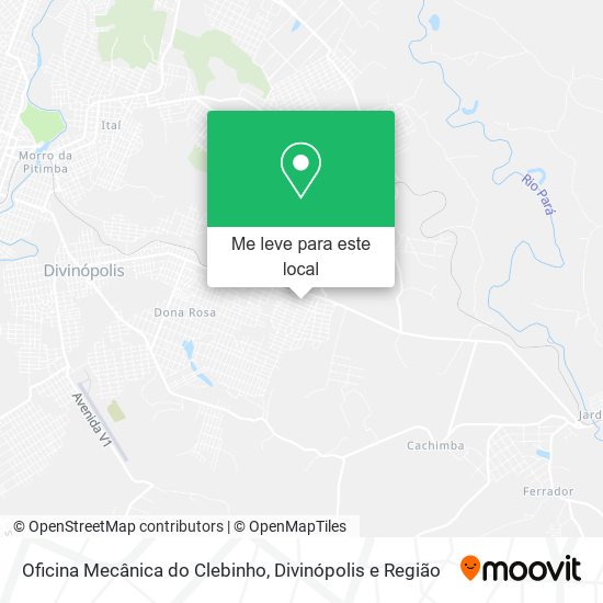 Oficina Mecânica do Clebinho mapa