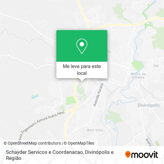 Schayder Servicos e Coordenacao mapa