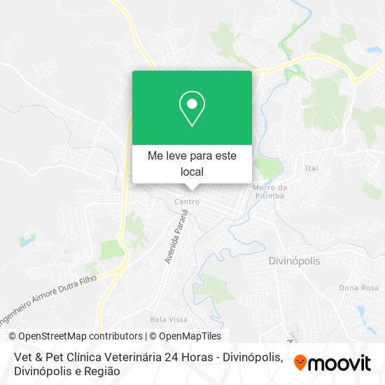 Vet & Pet Clínica Veterinária 24 Horas - Divinópolis mapa