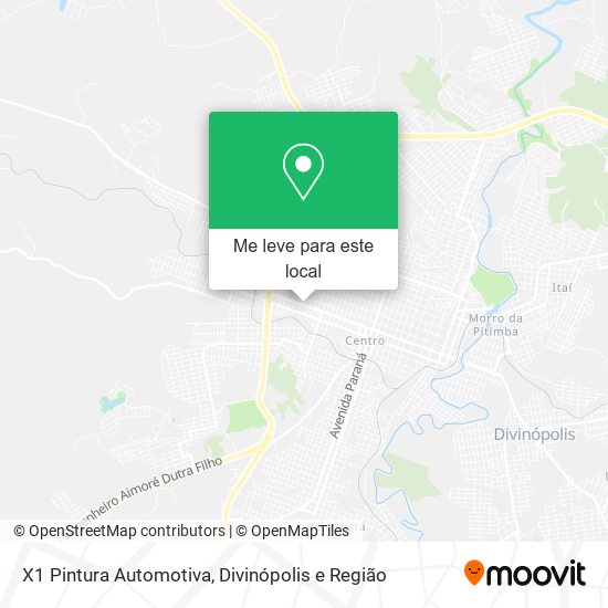 X1 Pintura Automotiva mapa