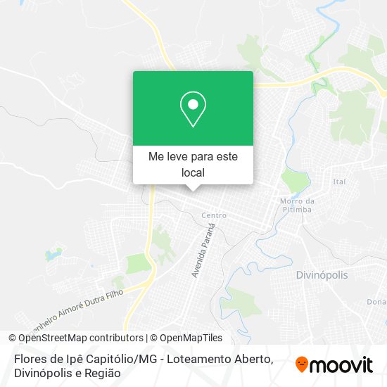Flores de Ipê Capitólio / MG - Loteamento Aberto mapa