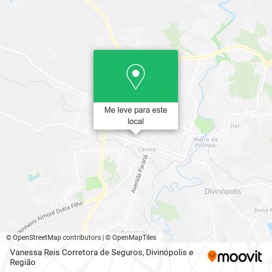 Vanessa Reis Corretora de Seguros mapa
