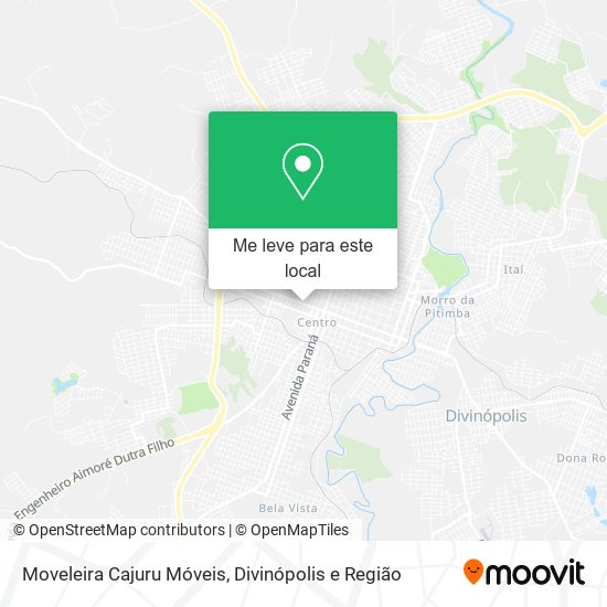 Moveleira Cajuru Móveis mapa