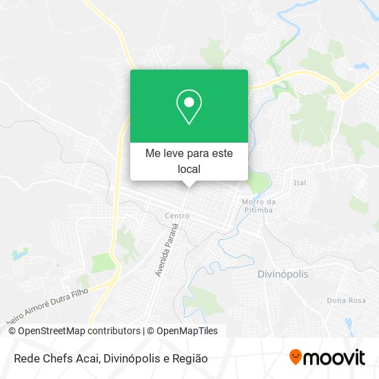 Rede Chefs Acai mapa