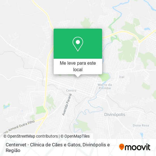 Centervet - Clínica de Cães e Gatos mapa