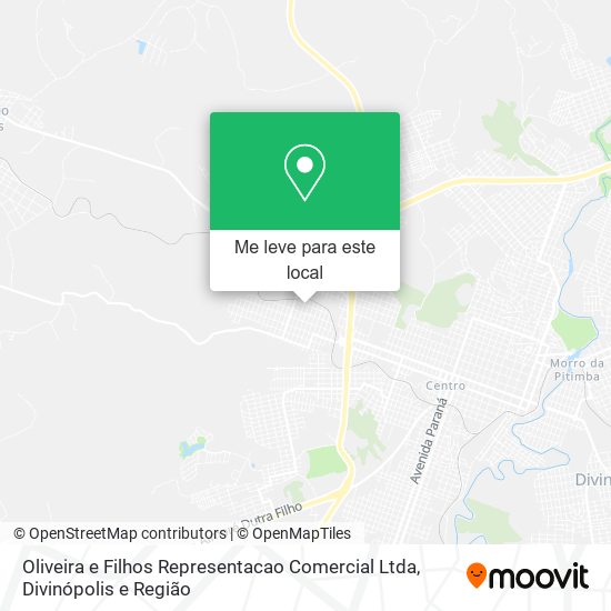 Oliveira e Filhos Representacao Comercial Ltda mapa