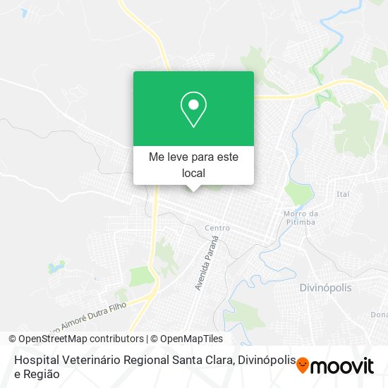 Hospital Veterinário Regional Santa Clara mapa