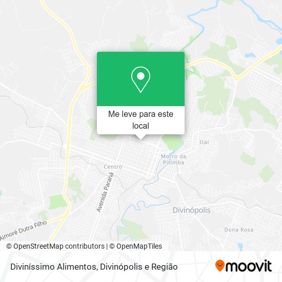 Diviníssimo Alimentos mapa