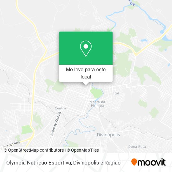 Olympia Nutrição Esportiva mapa