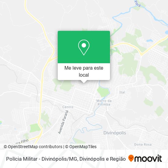 Polícia Militar - Divinópolis / MG mapa