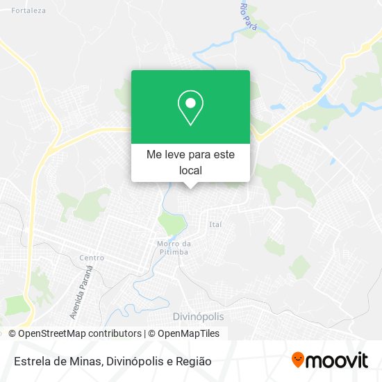 Estrela de Minas mapa