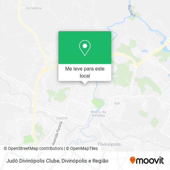 Judô Divinópolis Clube mapa