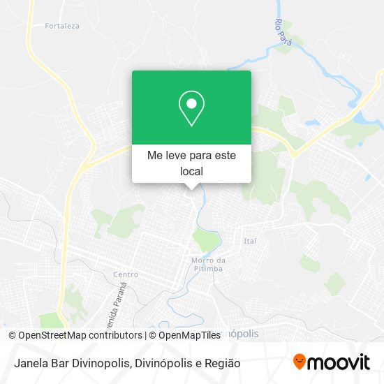 Janela Bar Divinopolis mapa