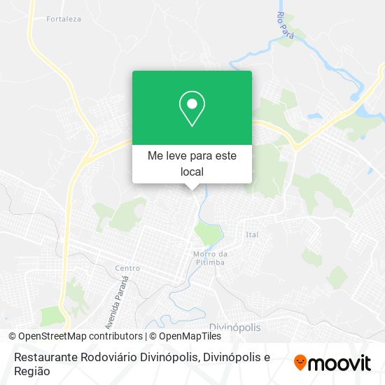 Restaurante Rodoviário Divinópolis mapa