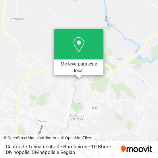 Centro de Treinamento de Bombeiros - 10 Bbm - Divinópolis mapa