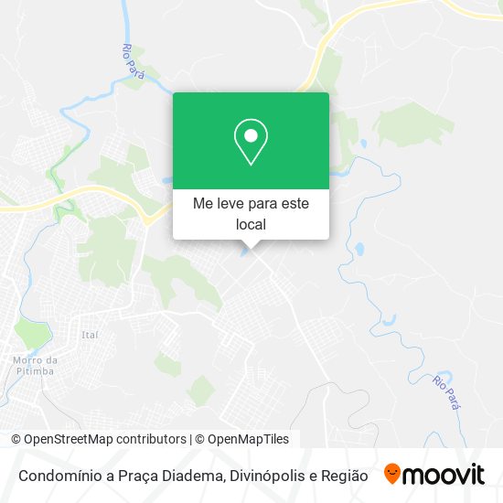 Condomínio a Praça Diadema mapa