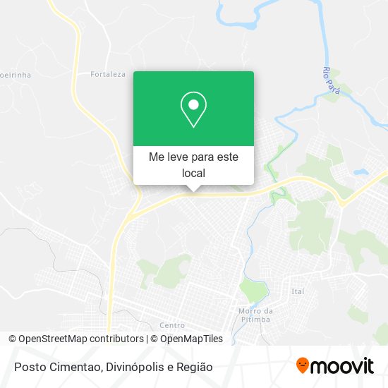 Posto Cimentao mapa