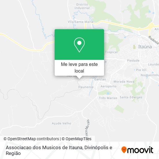 Associacao dos Musicos de Itauna mapa