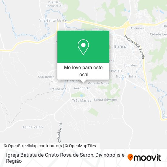 Igreja Batista de Cristo Rosa de Saron mapa