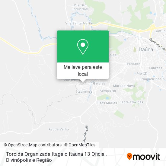 Torcida Organizada Itagalo Itauna 13 Oficial mapa