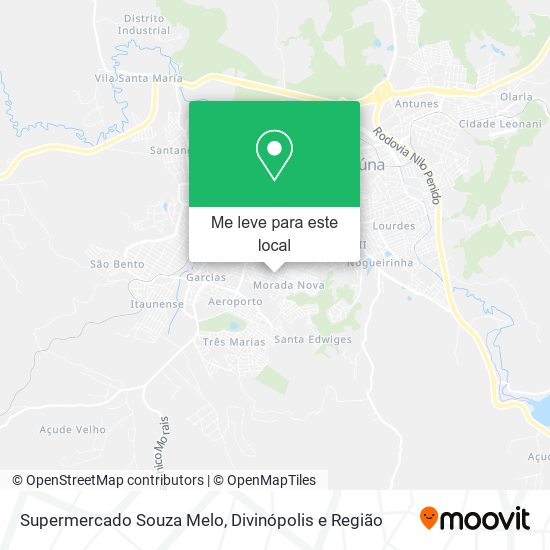 Supermercado Souza Melo mapa