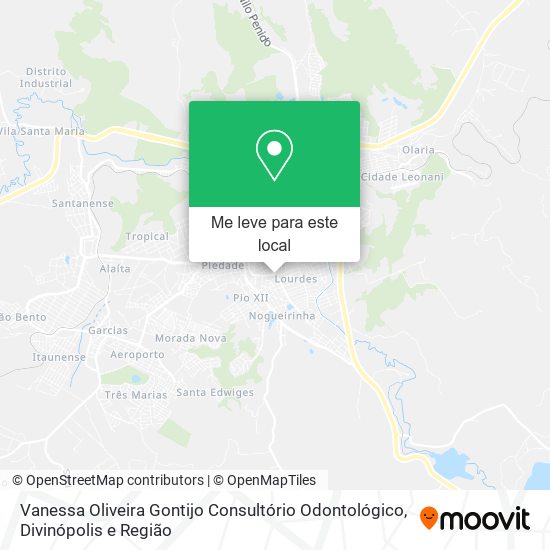 Vanessa Oliveira Gontijo Consultório Odontológico mapa
