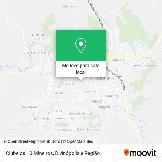 Clube os 10 Mineiros mapa