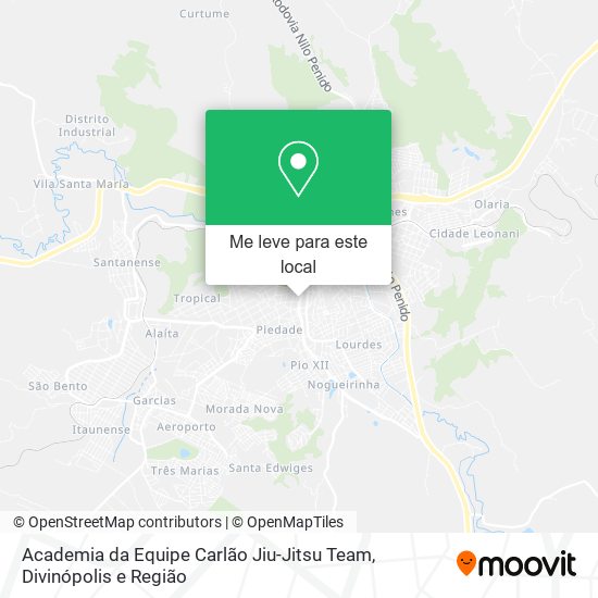 Academia da Equipe Carlão Jiu-Jitsu Team mapa