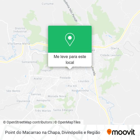 Point do Macarrao na Chapa mapa
