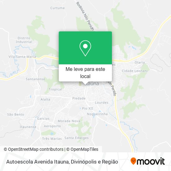Autoescola Avenida Itauna mapa