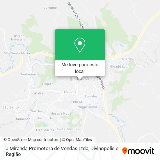 J.Miranda Promotora de Vendas Ltda mapa