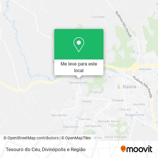 Tesouro do Céu mapa