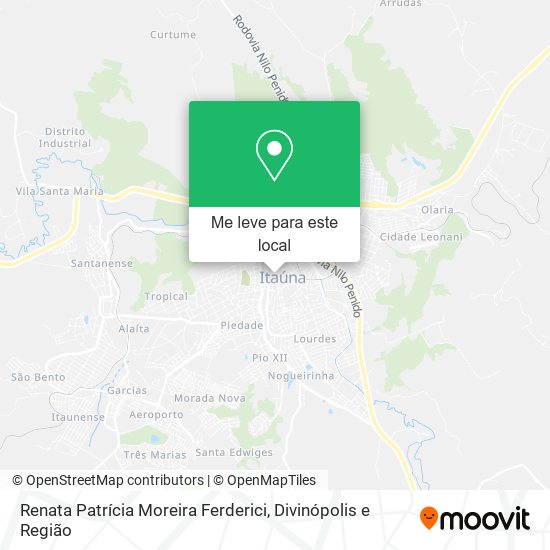 Renata Patrícia Moreira Ferderici mapa