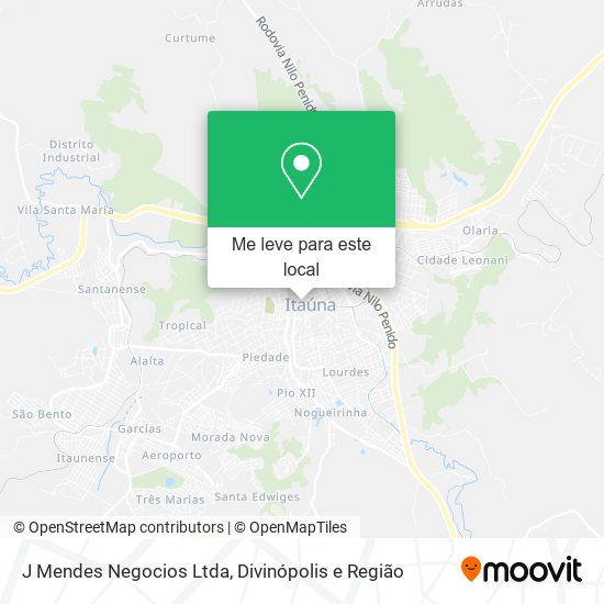 J Mendes Negocios Ltda mapa