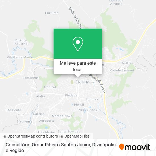 Consultório Omar Ribeiro Santos Júnior mapa