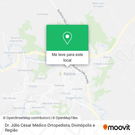 Dr. Júlio César Médico Ortopedista mapa