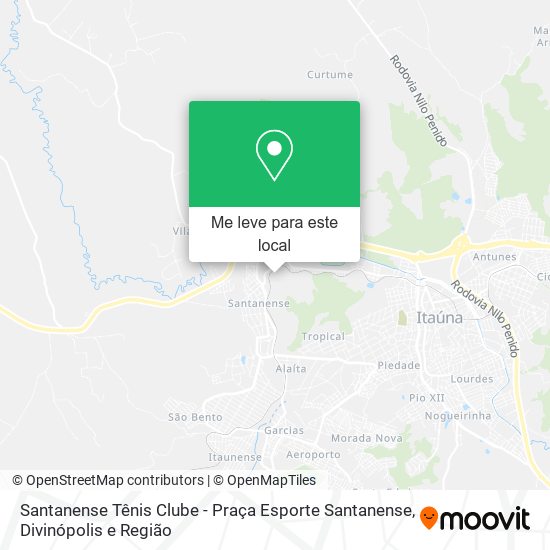 Santanense Tênis Clube - Praça Esporte Santanense mapa