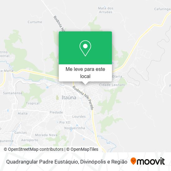 Quadrangular Padre Eustáquio mapa