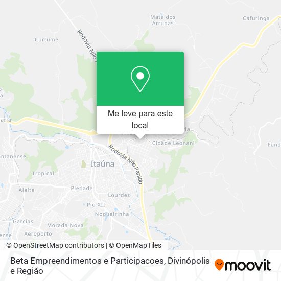 Beta Empreendimentos e Participacoes mapa