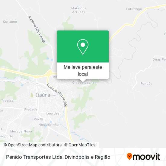 Penido Transportes Ltda mapa