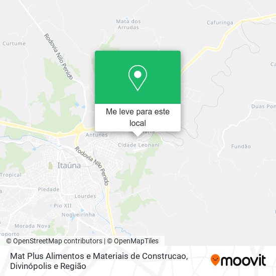 Mat Plus Alimentos e Materiais de Construcao mapa