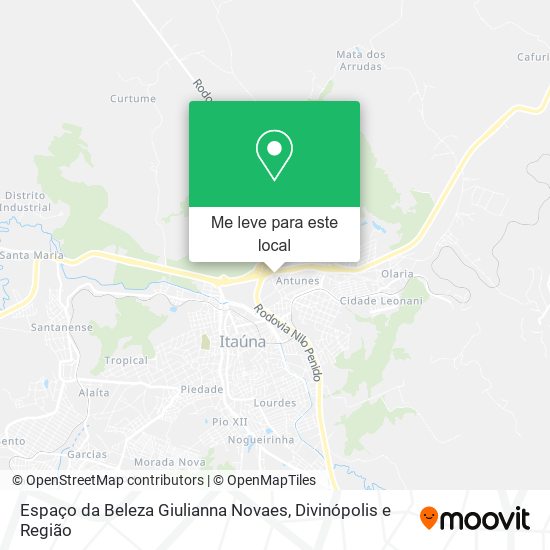 Espaço da Beleza Giulianna Novaes mapa