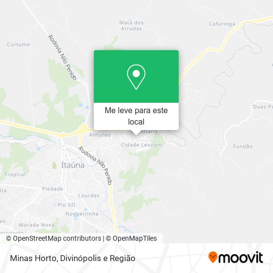 Minas Horto mapa