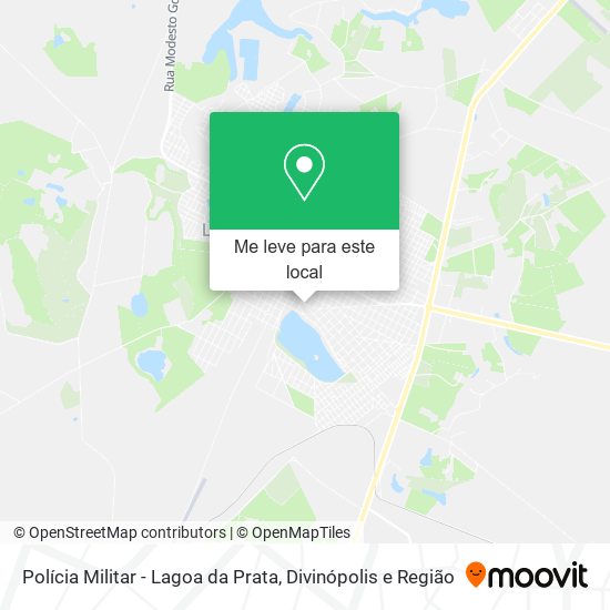 Polícia Militar - Lagoa da Prata mapa