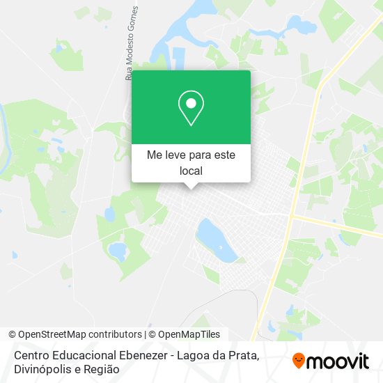 Centro Educacional Ebenezer - Lagoa da Prata mapa