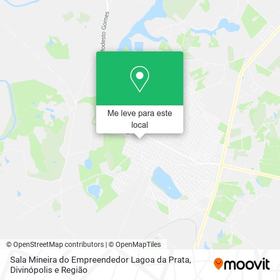 Sala Mineira do Empreendedor Lagoa da Prata mapa